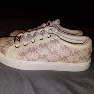 Michael Kors Beige Monogram Sneakers
